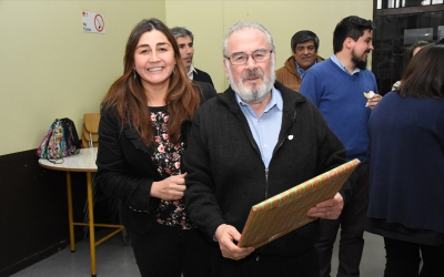 En celebración del Día del Trabajo se hizo la despedida a don Ignacio Díaz