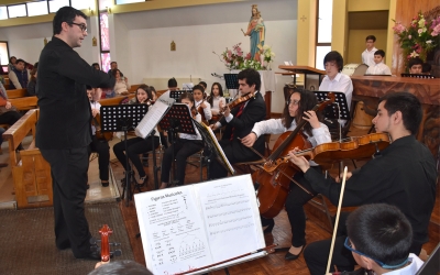 Niños y jóvenes se lucieron en concierto de la Orquesta Sinfonica del LSMF