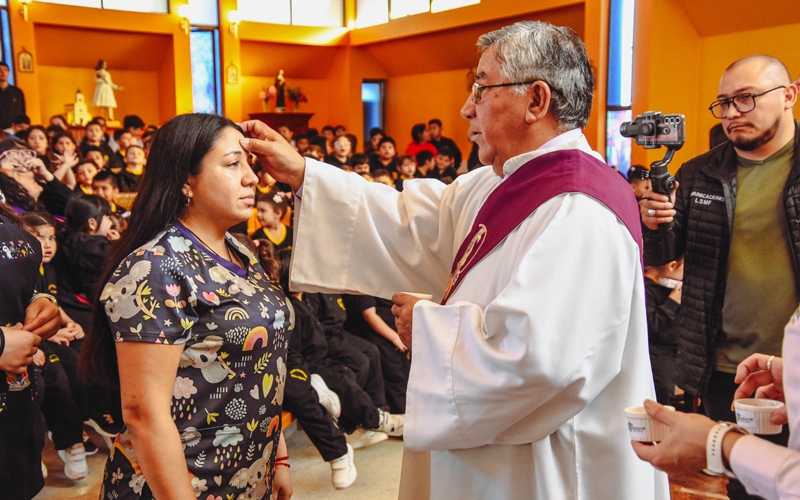 LSMF da inicio a la Cuaresma con la tradicional liturgia del Miércoles de Ceniza